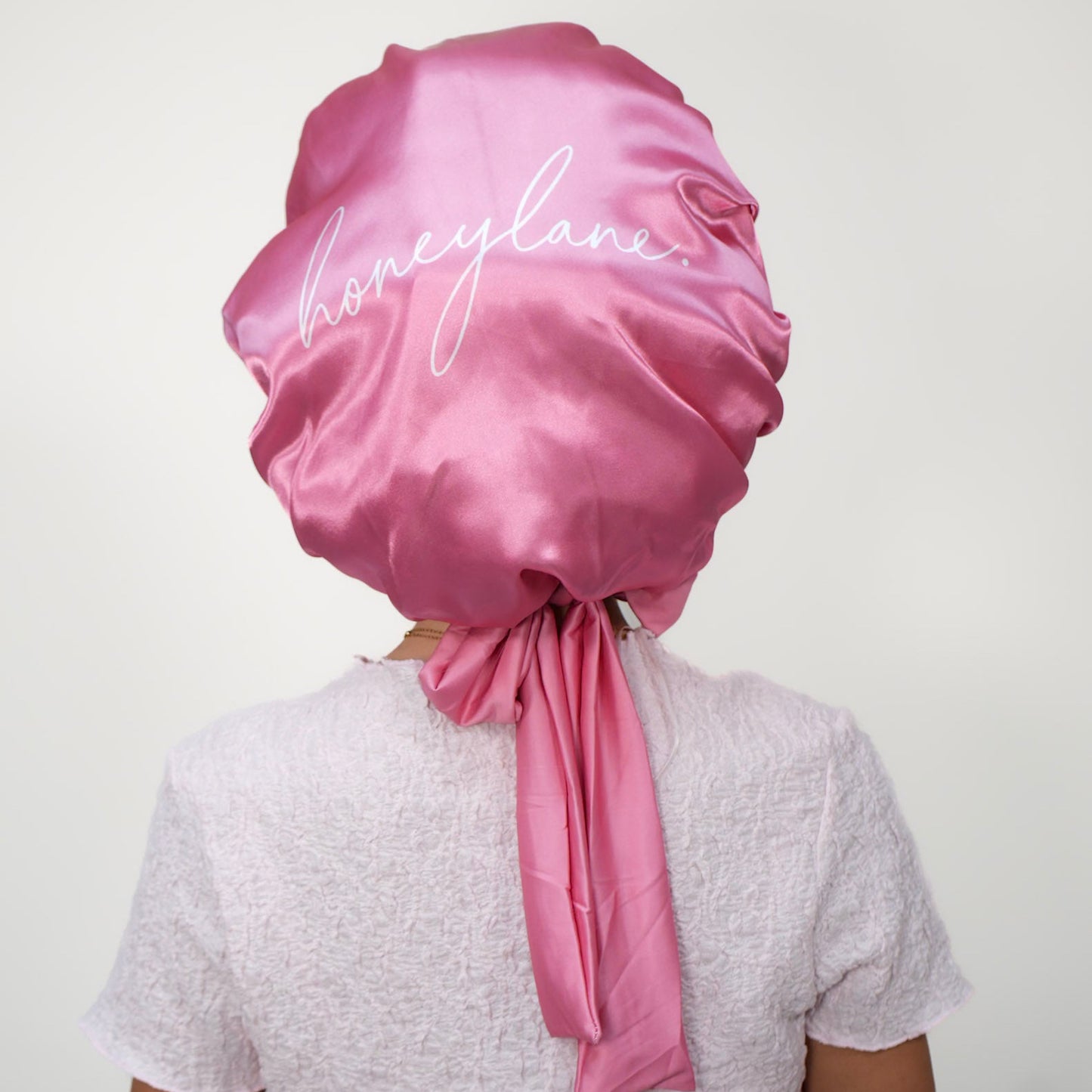 Honey Lane Pink Hair Bonnet