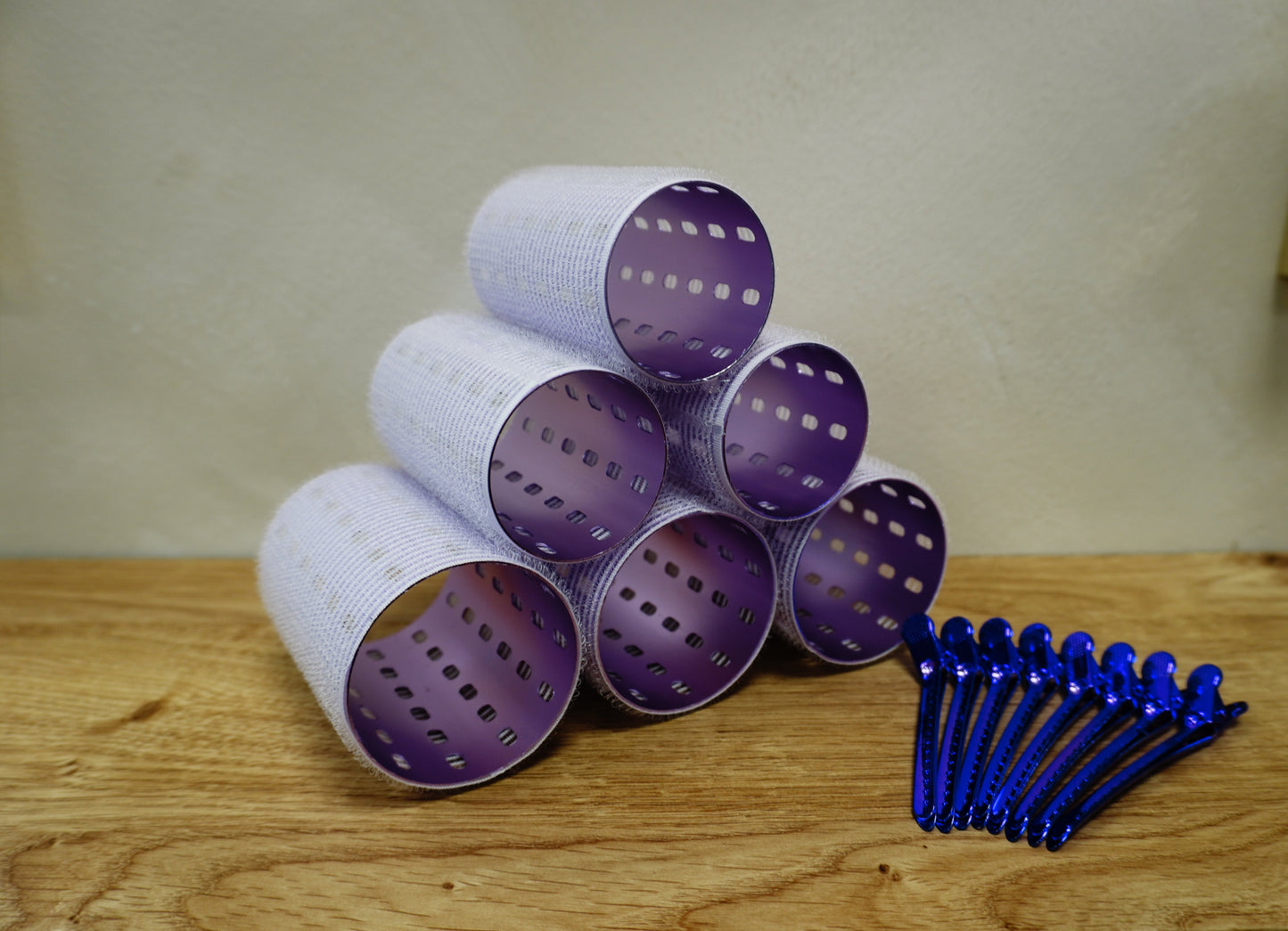 The Annie Set - Extra Wide Quick Grip 8 Piece Roller Set